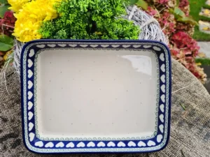 Auflaufform, 32 x 27 x 4 cm, 2900 ml, White Valentine, BSN R-019^Bunzlauer Keramik Discount