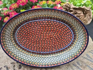 Auflaufform, 35 x 26 x 6,5 cm, 3200 ml, Unikat 1, BSN m-5285^Bunzlauer Keramik New