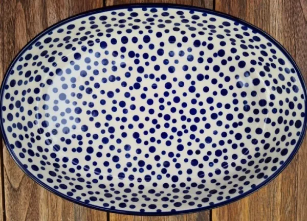 Auflaufform, 35 x 26 x 6,5 cm, 3200 ml, Crazy Dots, BSN A-0381^Bunzlauer Keramik Best