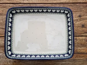 Auflaufform, 25 x 19 x 4 cm, 1500 ml, White Valentine, BSN R-009^Bunzlauer Keramik Outlet