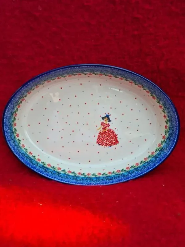 Auflaufform, 30,5 x 21,5 x 5 cm,  2100 ml, Prinzessin^Bunzlauer Keramik Discount