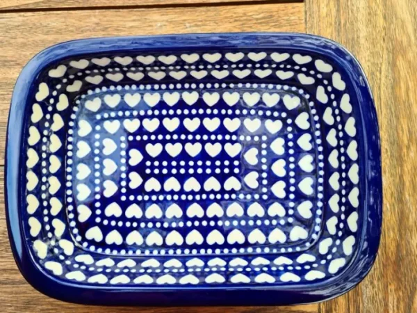 Auflaufform, 27 x 19 x 5 cm, 1500 ml, Ich Dich auch^Bunzlauer Keramik Discount