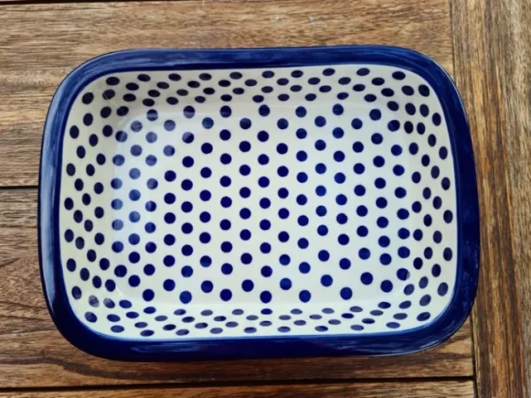 Auflaufform, 27 x 19 x 5 cm, 1500 ml, Crazy Dots, BSN A-0295^Bunzlauer Keramik New