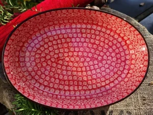Auflaufform, 35 x 26 x 6,5 cm, Dekor 2691V^Bunzlauer Keramik Discount