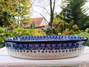 Auflaufform, 28 x 20 x 6 cm, Fleur Delicate, BSN J-1871^Bunzlauer Keramik Fashion