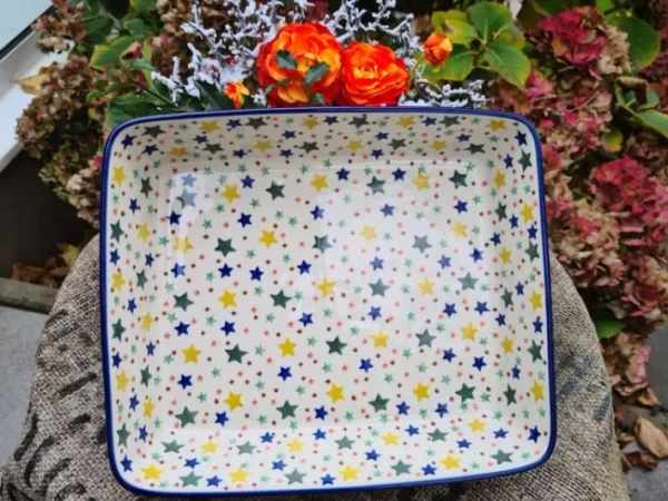 Auflaufform, 32,5 x 27 x 8 cm, Sterne^Bunzlauer Keramik Fashion