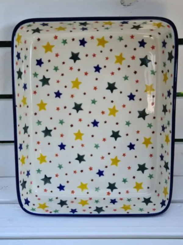 Auflaufform, 25 x 19 x 4 cm, Sterne^Bunzlauer Keramik Outlet