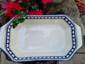 Auflaufform, 36 x 21,5 x 9 cm, White Valentine, BSN R-105^Bunzlauer Keramik Best