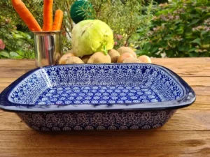 Auflaufform klein, 25 x 18 x 5 cm, 1000 ml, Lace^Bunzlauer Keramik Sale