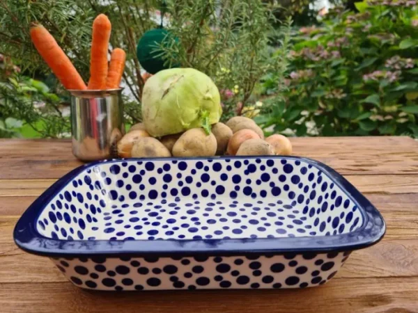 Auflaufform klein, 25 x 18 x 5 cm, 1000 ml, Crazy Dots, BSN A-0298^Bunzlauer Keramik Sale
