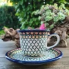 Aussteller Showroom -Tasse Untertasse um 150 ml,Unikat 1, antik, eventuell Glasurrisse^Bunzlauer Keramik Fashion