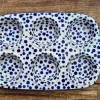 Backform, 29x20x4 cm, 6 Mulden, Crazy Dots, BSN A-0343^Bunzlauer Keramik Outlet