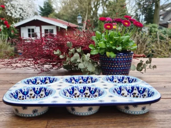 Backform, 29x20x4 cm, 6 Mulden, Marrakesch, BSN A-0600^Bunzlauer Keramik Outlet