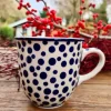 Becher, max.300 ml, Höhe 9 cm, Crazy Dots^Bunzlauer Keramik New