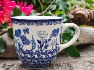 Becher, max.300 ml, Höhe 9 cm, Garden of Joy^Bunzlauer Keramik Outlet
