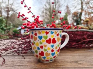 Becher, max.300 ml, Höhe 9 cm, Liebe^Bunzlauer Keramik Clearance