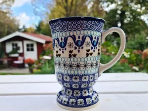Becher mit Fuss, 250 ml, 12 cm, Marrakesch, BSN A-0597^Bunzlauer Keramik Online