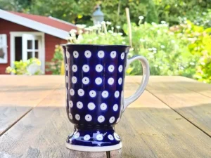Becher mit Fuss, 250 ml, Höhe 12 cm, Tradition 5 -BSN 0560^Bunzlauer Keramik Outlet