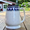 Bierkrug, 15 cm hoch, für 500 ml plus Schaum, White Valentine BSN R-107^Bunzlauer Keramik Online