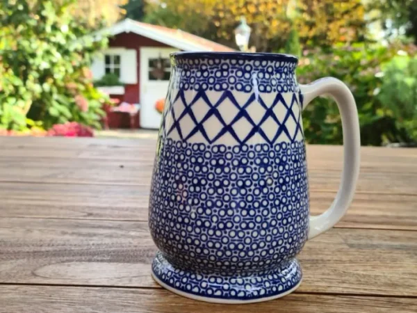 Bierkrug, 15 cm hoch, Tradition 2, für 500 ml plus Schaum, BSN m-1443^Bunzlauer Keramik Hot