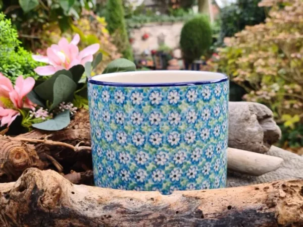 Blumentopf, 11 cm hoch, 13 cm Durchmesser, Smile^Bunzlauer Keramik Best