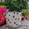 Blumentopf, 11 cm hoch, 13 cm Durchmesser, Sterne^Bunzlauer Keramik Online