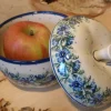 Bratapfel, Ø 12 cm, 12 cm hoch, 650 ml, Tradition 7- boleslawiec aardewerk - BSN 4881^Bunzlauer Keramik New