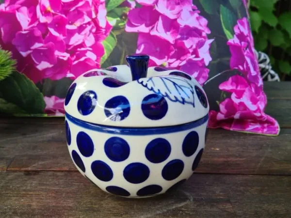 Bratapfel, Ø 12 cm, 12 cm hoch, Tradition 28 polonaise poterie - BSN 6498^Bunzlauer Keramik Online