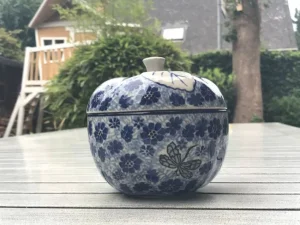 Bratapfelbackform, Ø12cm,12cm, Dragonfly, BSN J-1578^Bunzlauer Keramik Outlet