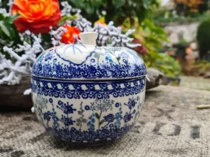 Bratapfelbackform, Ø12cm,12cm, Floral Party^Bunzlauer Keramik Clearance