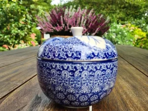 Bratapfelbackform, Ø12cm,12cm, Lace^Bunzlauer Keramik Outlet