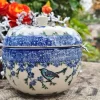 Bratapfelbackform, Ø12cm,12cm, Vogel Ivy^Bunzlauer Keramik Discount