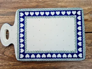 Brett, 29,5 x 18,5 cm, White Valentine, BSN R-001^Bunzlauer Keramik Discount