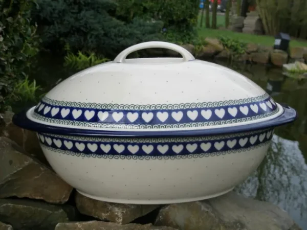 Brottopf gross, 42 x 25 x 22 cm, White Valentine, BSN R-135^Bunzlauer Keramik Sale