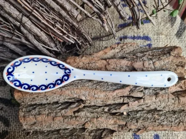 Löffel, 22 cm, Unikat 3^Bunzlauer Keramik Outlet