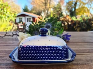 Butterdose, 250 g, Unikat 18 - polish pottery - BSN 20954^Bunzlauer Keramik Best