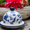 Butterdose rund klein, Flower Festival^Bunzlauer Keramik Clearance