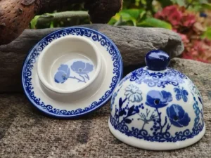 Butterdose rund klein, Garden of Joy^Bunzlauer Keramik Outlet