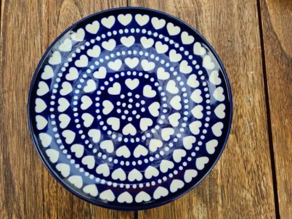 Dessertteller / Kuchenteller, Ø 20 cm, Ich Dich auch, BSN 60541^Bunzlauer Keramik New