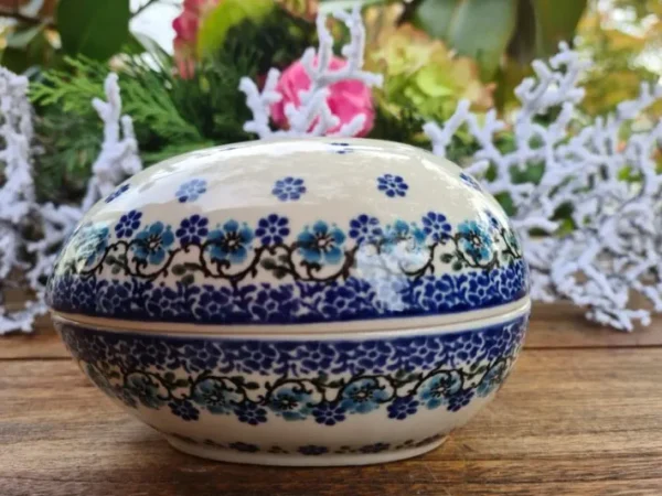 Dose als Ei, 13 x 10 x 10 cm, 500 ml, Royal Blue^Bunzlauer Keramik Best