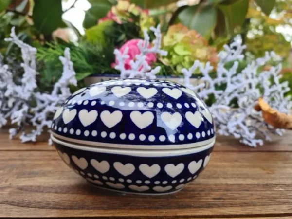 Dose als Ei, 13 x 10 x 10 cm, 500 ml, Ich Dich auch^Bunzlauer Keramik Sale