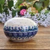 Dose als Ei, 13 x 10 x 10 cm, 500 ml, Fleur Delicate - BSN J-1913^Bunzlauer Keramik Fashion