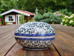 Dose als Ei, 13 x 10 x 10 cm, Tradition 33, BSN J-314^Bunzlauer Keramik Best