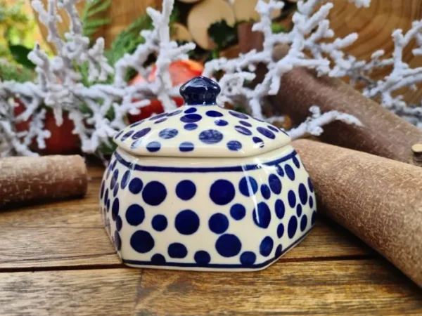 Dose,7,5 cm, Crazy Dots, BSN A-0284^Bunzlauer Keramik Best