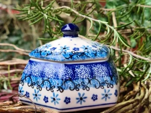 Dose,7,5 cm, Fleur delicate^Bunzlauer Keramik Fashion