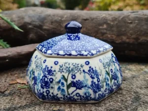 Dose,7,5 cm, Floral Party^Bunzlauer Keramik New