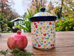 Dose, Vol. 1,3 l,21 cm, Liebe^Bunzlauer Keramik Hot