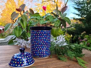 Dose, Vol. 2 l, Höhe: 27 cm, Träume, BSN A-1055^Bunzlauer Keramik Clearance