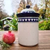 Dose, Vol. 2 l, Höhe: 27 cm, White Valentine, BSN R-177^Bunzlauer Keramik Online