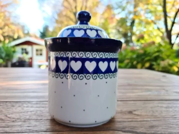 Dose, Vol 0,6l,15 cm, White Valentine, BSN R-180^Bunzlauer Keramik Clearance